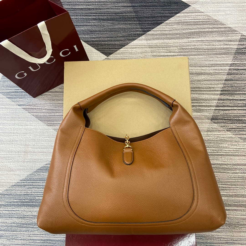 Gucci 837466 Gucci Softbit Maxi Shoulder Bag Brown