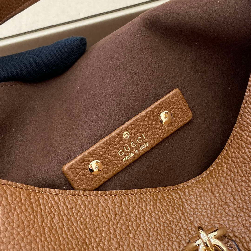 Gucci 837466 Gucci Softbit Maxi Shoulder Bag Brown