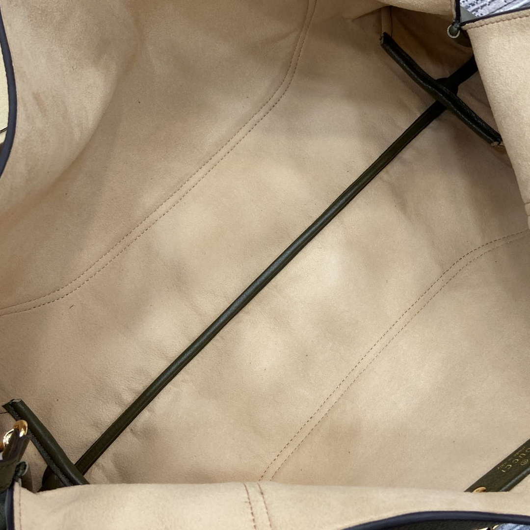Gucci 837466 Gucci Softbit Maxi Shoulder Bag Dark green