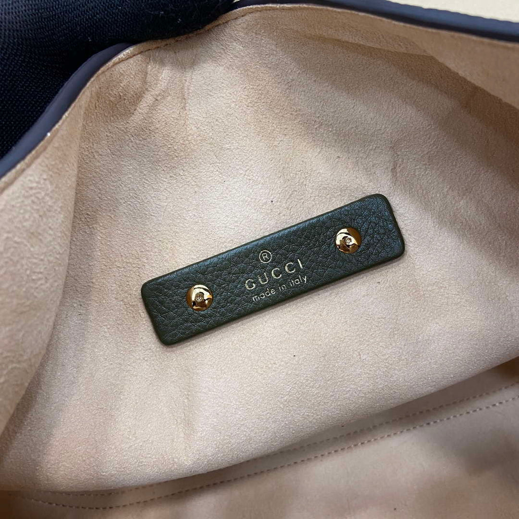 Gucci 837466 Gucci Softbit Maxi Shoulder Bag Dark green