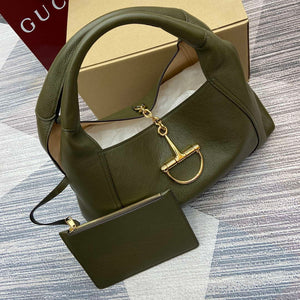 Gucci 837466 Gucci Softbit Maxi Shoulder Bag Dark green - Default Title - View 5