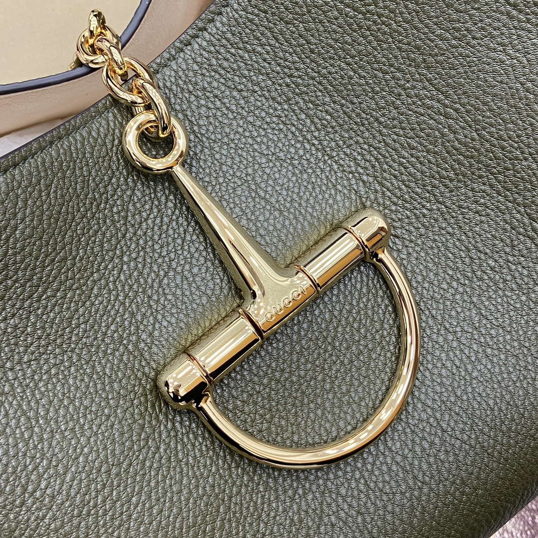 Gucci 837466 Gucci Softbit Maxi Shoulder Bag Dark green - Default Title - View 7