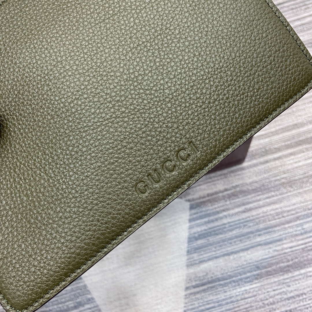 Gucci 837466 Gucci Softbit Maxi Shoulder Bag Dark green - Default Title - View 8