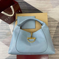 Gucci 837466 Gucci Softbit Maxi Shoulder Bag Gray blue - Default Title - View 1