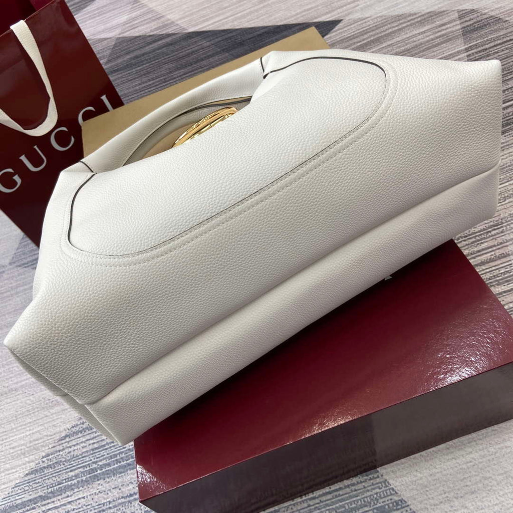 Gucci 837466 Gucci Softbit Maxi Shoulder Bag White