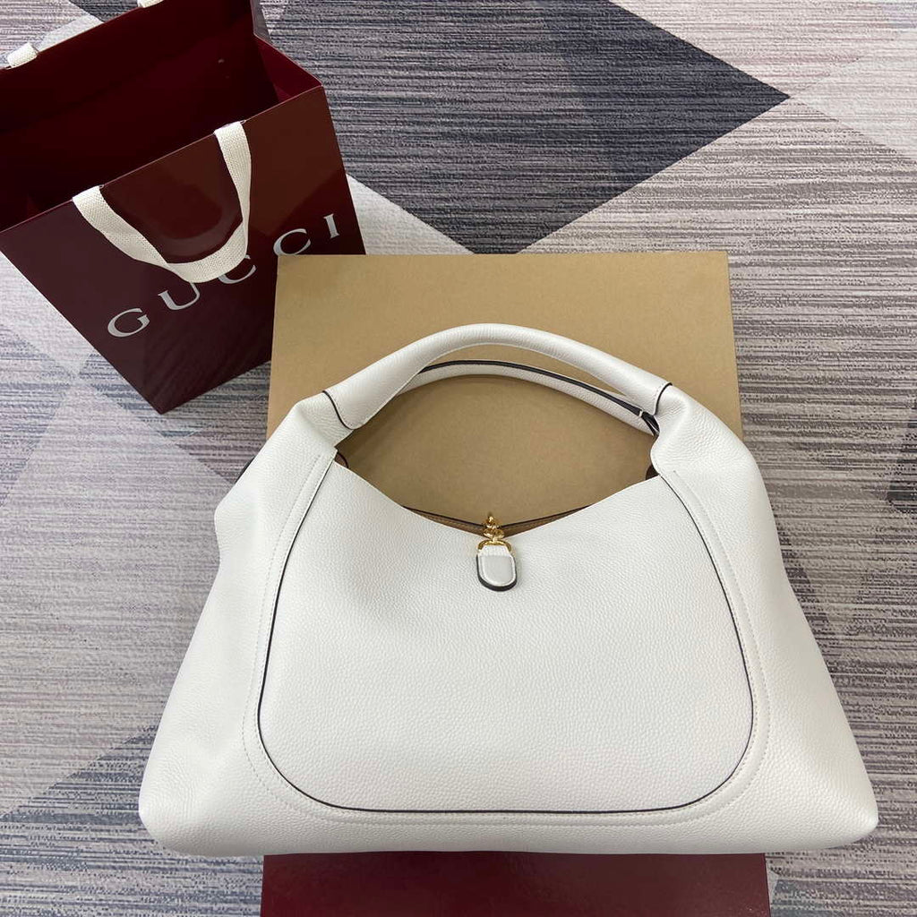 Gucci 837466 Gucci Softbit Maxi Shoulder Bag White