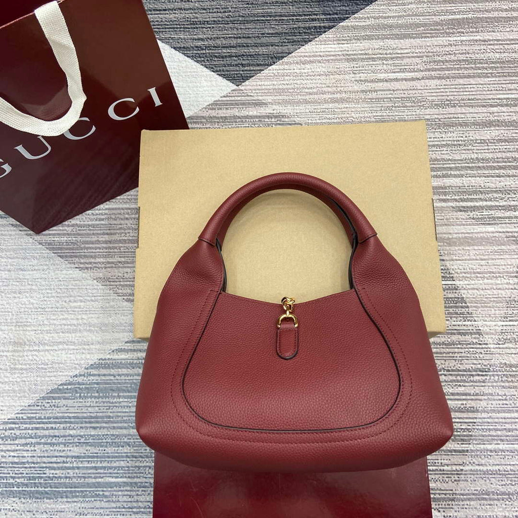 Gucci 837467 Gucci Softbit Medium Top Handle Bag Ancora red