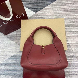 Gucci 837467 Gucci Softbit Medium Top Handle Bag Ancora red - Default Title - View 2