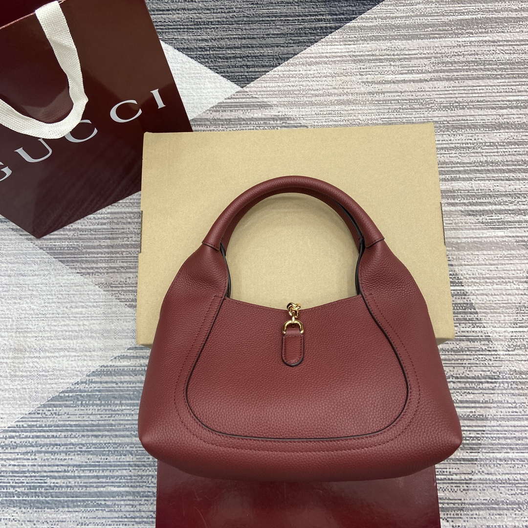 Gucci 837467 Gucci Softbit Medium Top Handle Bag Ancora red