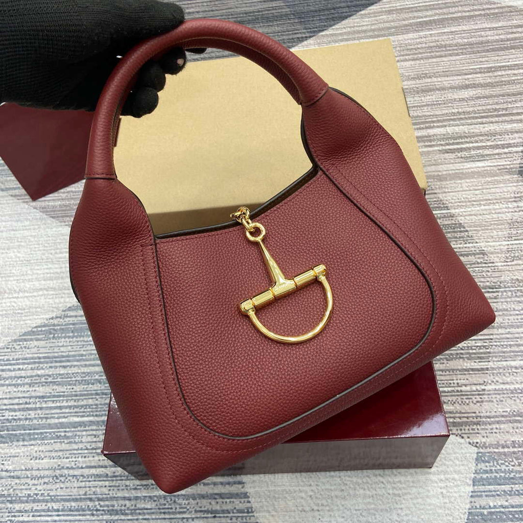 Gucci 837467 Gucci Softbit Medium Top Handle Bag Ancora red