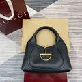 Gucci 837467 Gucci Softbit Medium Top Handle Bag Black - Default Title - View 1