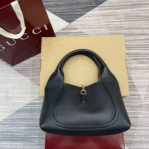 Gucci 837467 Gucci Softbit Medium Top Handle Bag Black - Default Title - View 2