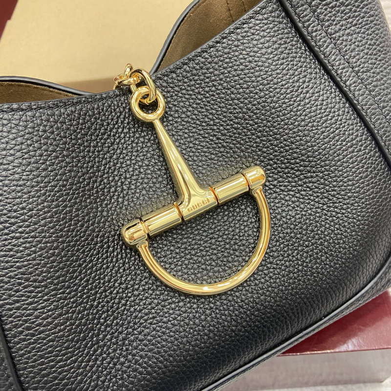 Gucci 837467 Gucci Softbit Medium Top Handle Bag Black
