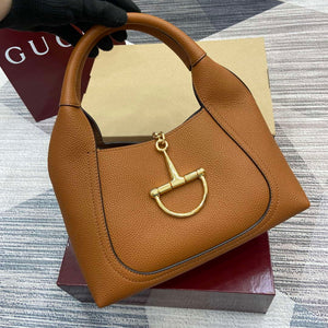 Gucci 837467 Gucci Softbit Medium Top Handle Bag Brown - Default Title - View 4