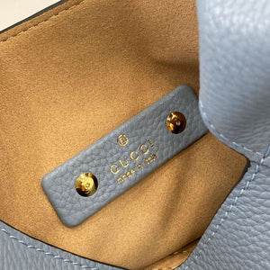 Gucci 837467 Gucci Softbit Medium Top Handle Bag Gray blue - Default Title - View 10