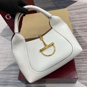 Gucci 837467 Gucci Softbit Medium Top Handle Bag White - Default Title - View 5