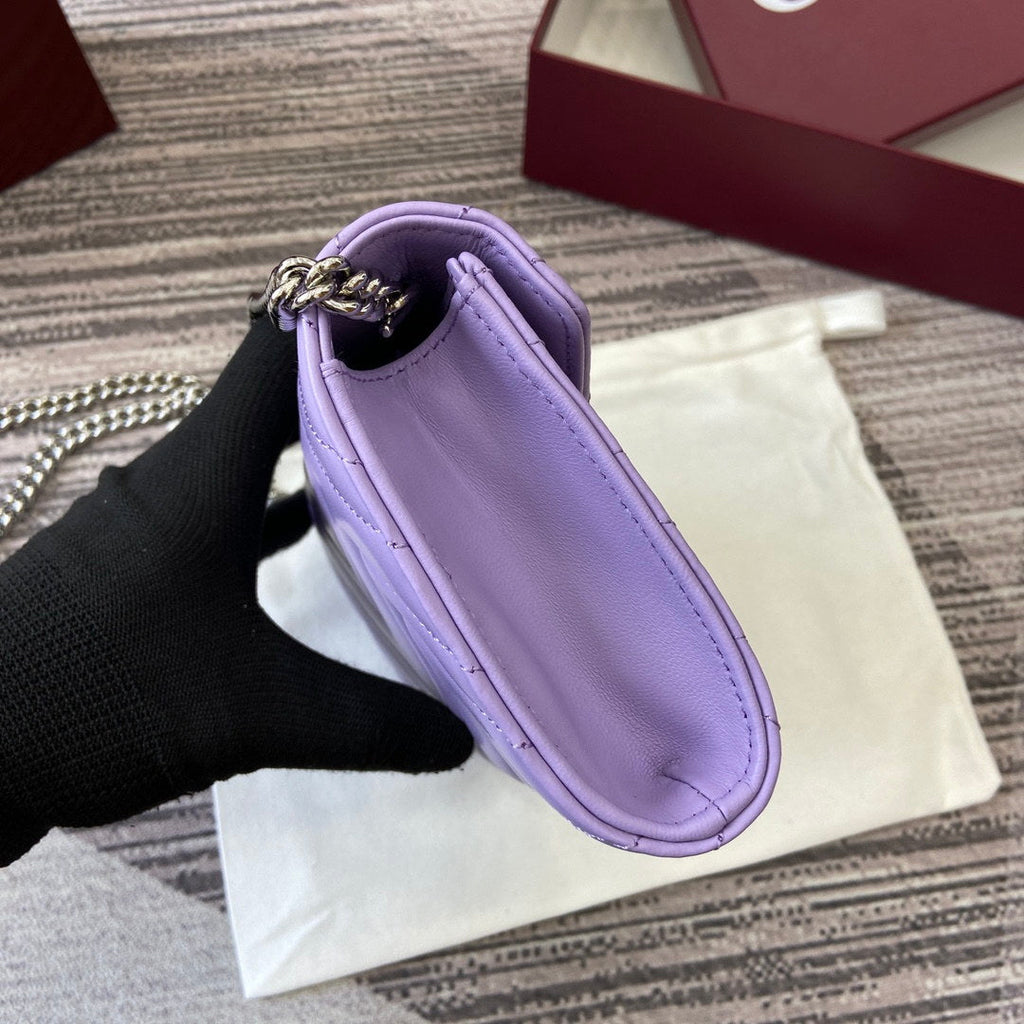 Gucci 837745 GG Marmont Wallet On Chain Light Purple