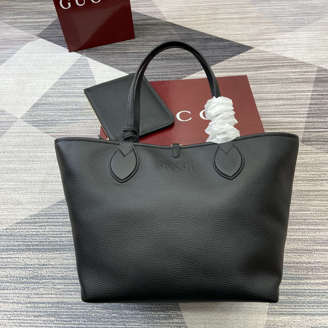 Gucci 839112 Gucci Totissima Large Reversible Tote Bag Black - Default Title - View 1