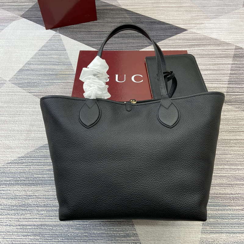 Gucci 839112 Gucci Totissima Large Reversible Tote Bag Black