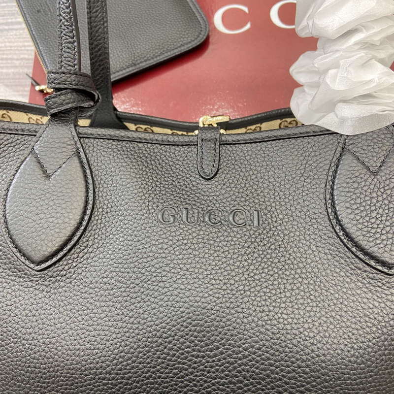 Gucci 839112 Gucci Totissima Large Reversible Tote Bag Black