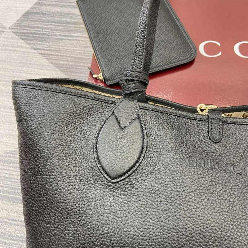 Gucci 839112 Gucci Totissima Large Reversible Tote Bag Black