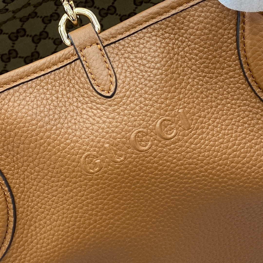 Gucci 839112 Gucci Totissima Large Reversible Tote Bag Brown
