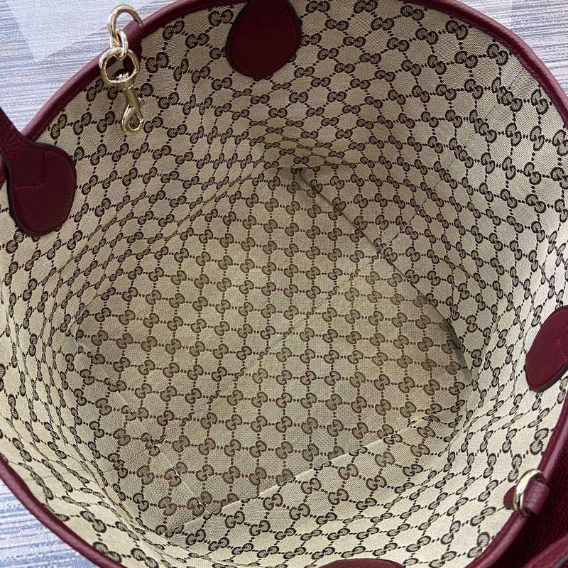 Gucci 839112 Gucci Totissima Large Reversible Tote Bag Red - Default Title - View 9