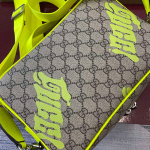 Gucci 839380 Medium Crossbody Bag With Print Acid green - Default Title - View 12