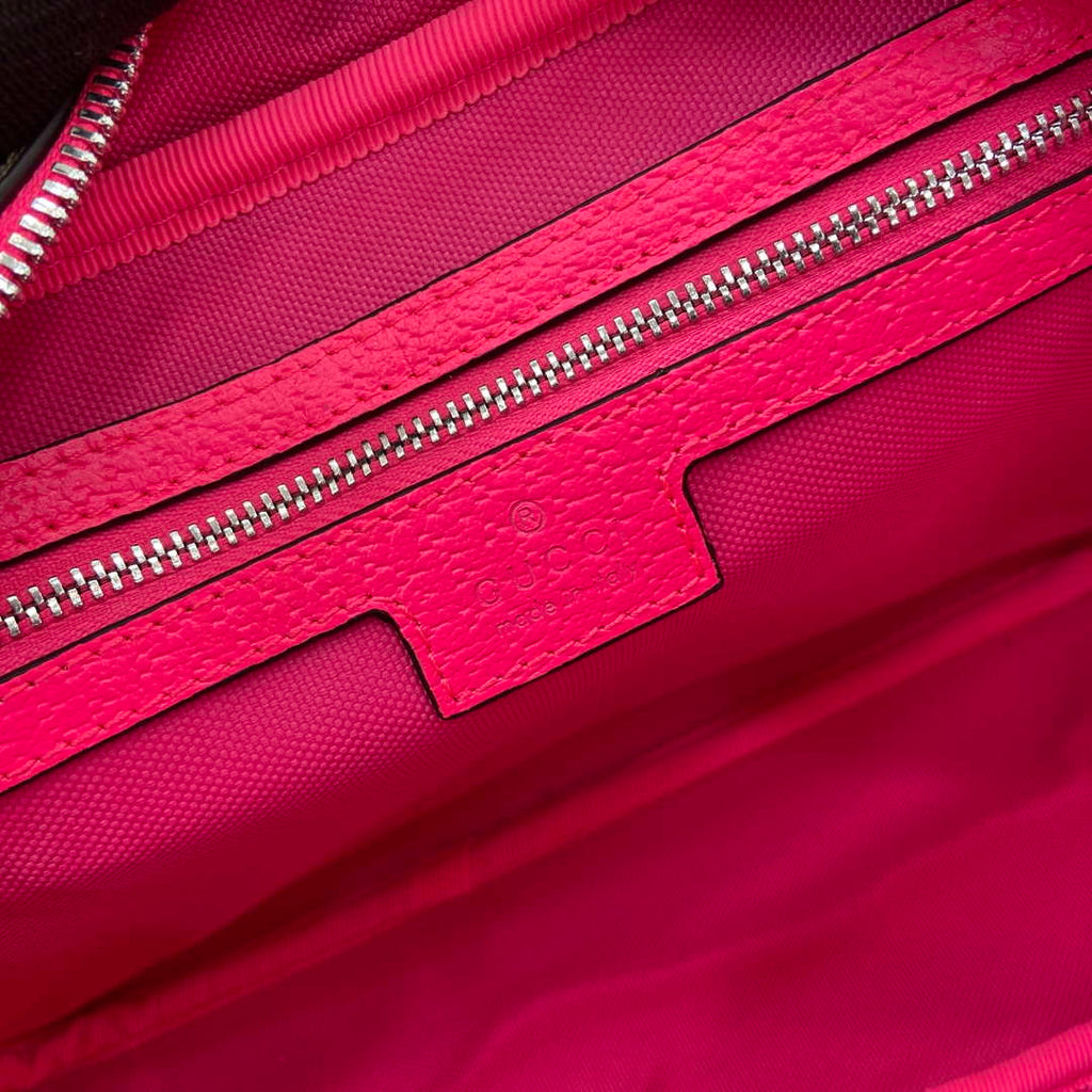 Gucci 839380 Medium Crossbody Bag With Print Bright pink