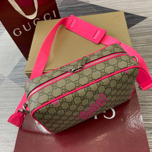 Gucci 839380 Medium Crossbody Bag With Print Bright pink - Default Title - View 3