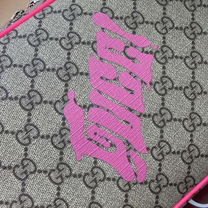 Gucci 839380 Medium Crossbody Bag With Print Bright pink - Default Title - View 6