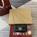 Gucci 841290 GG Marmont Mini Shoulder Bag Black - Default Title - View 1