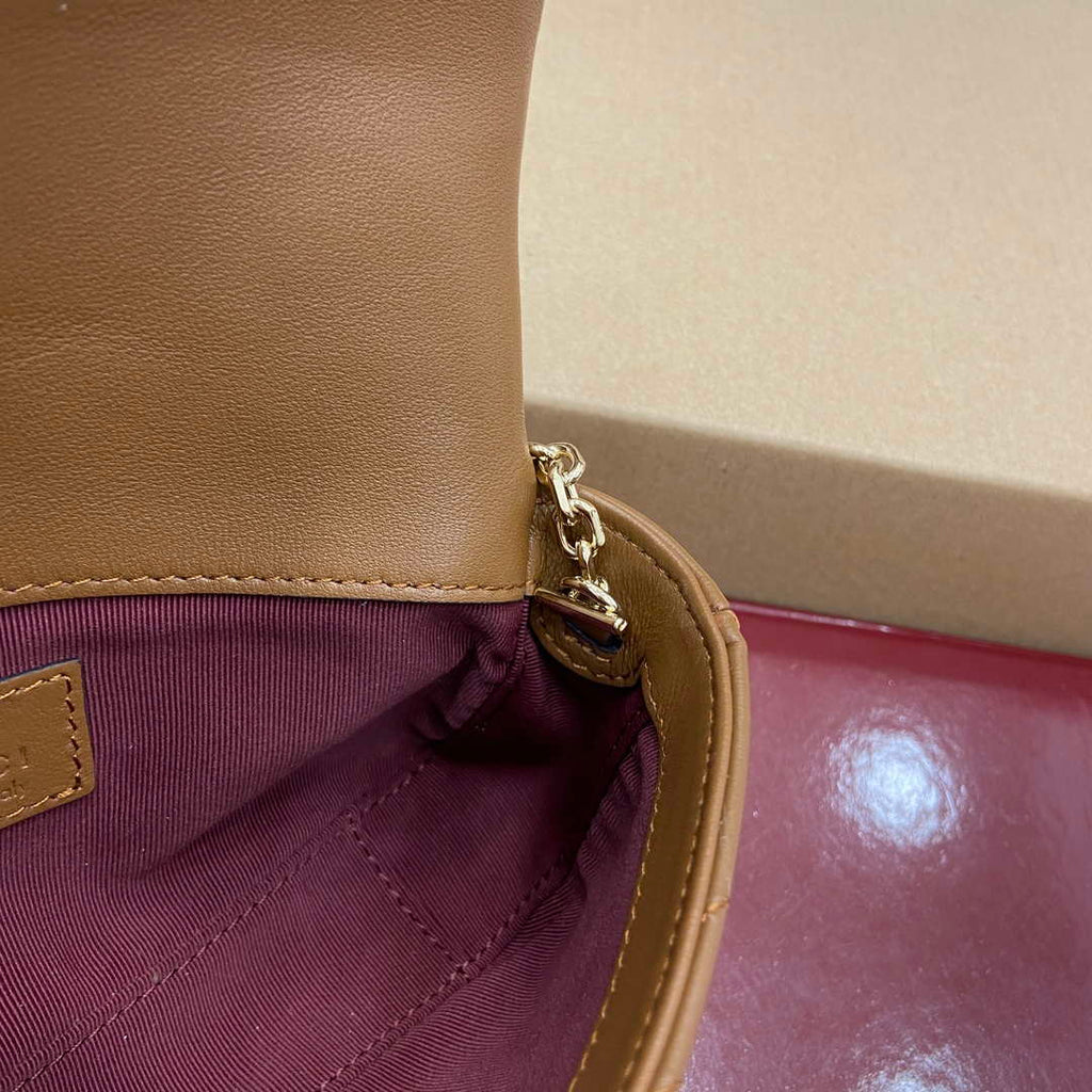 Gucci 841290 GG Marmont Mini Shoulder Bag Brown