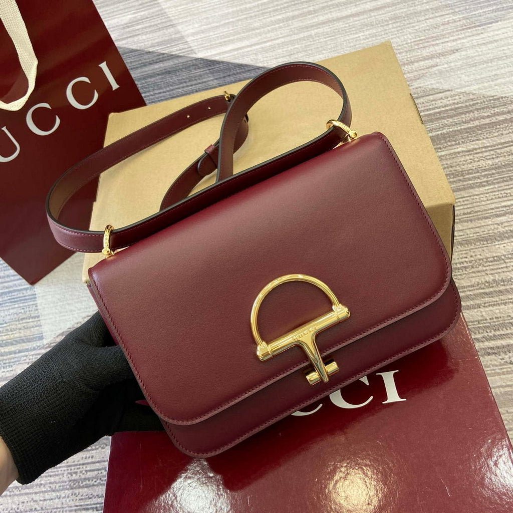 Gucci 846705 Gucci Siena Small Shoulder Bag Ancora red
