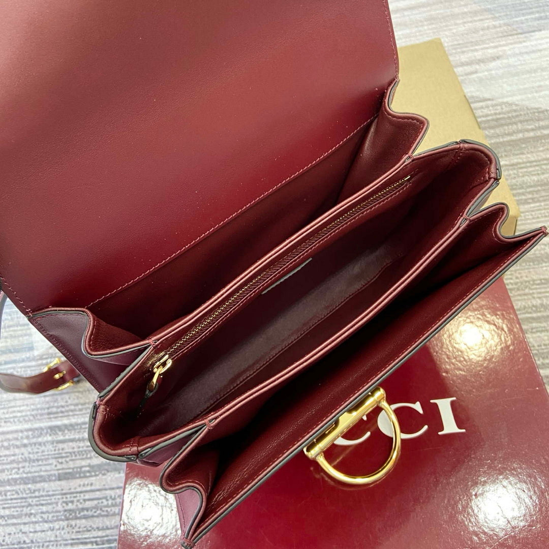 Gucci 846705 Gucci Siena Small Shoulder Bag Ancora red