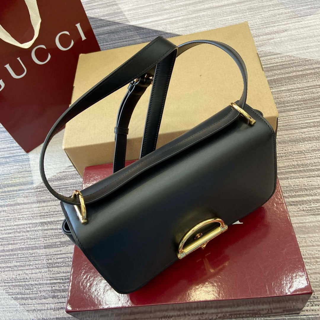 Gucci 846705 Gucci Siena Small Shoulder Bag Black