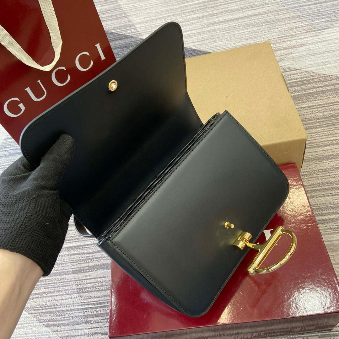 Gucci 846705 Gucci Siena Small Shoulder Bag Black