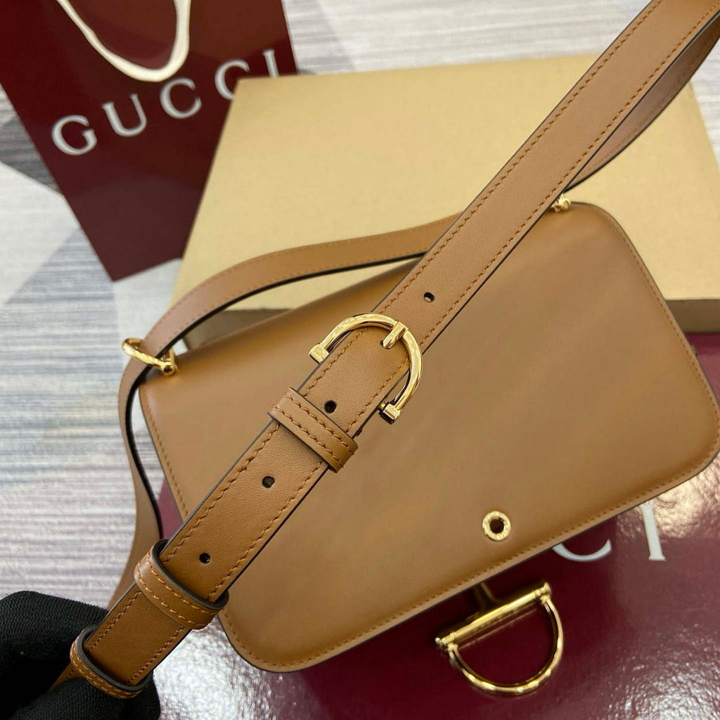 Gucci 846705 Gucci Siena Small Shoulder Bag Brown