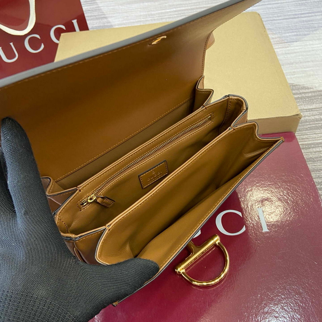 Gucci 846705 Gucci Siena Small Shoulder Bag Brown