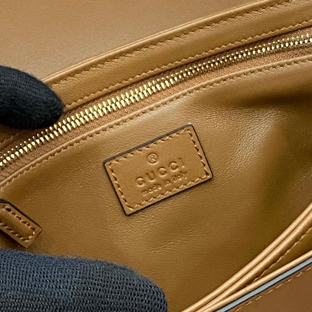 Gucci 846705 Gucci Siena Small Shoulder Bag Brown