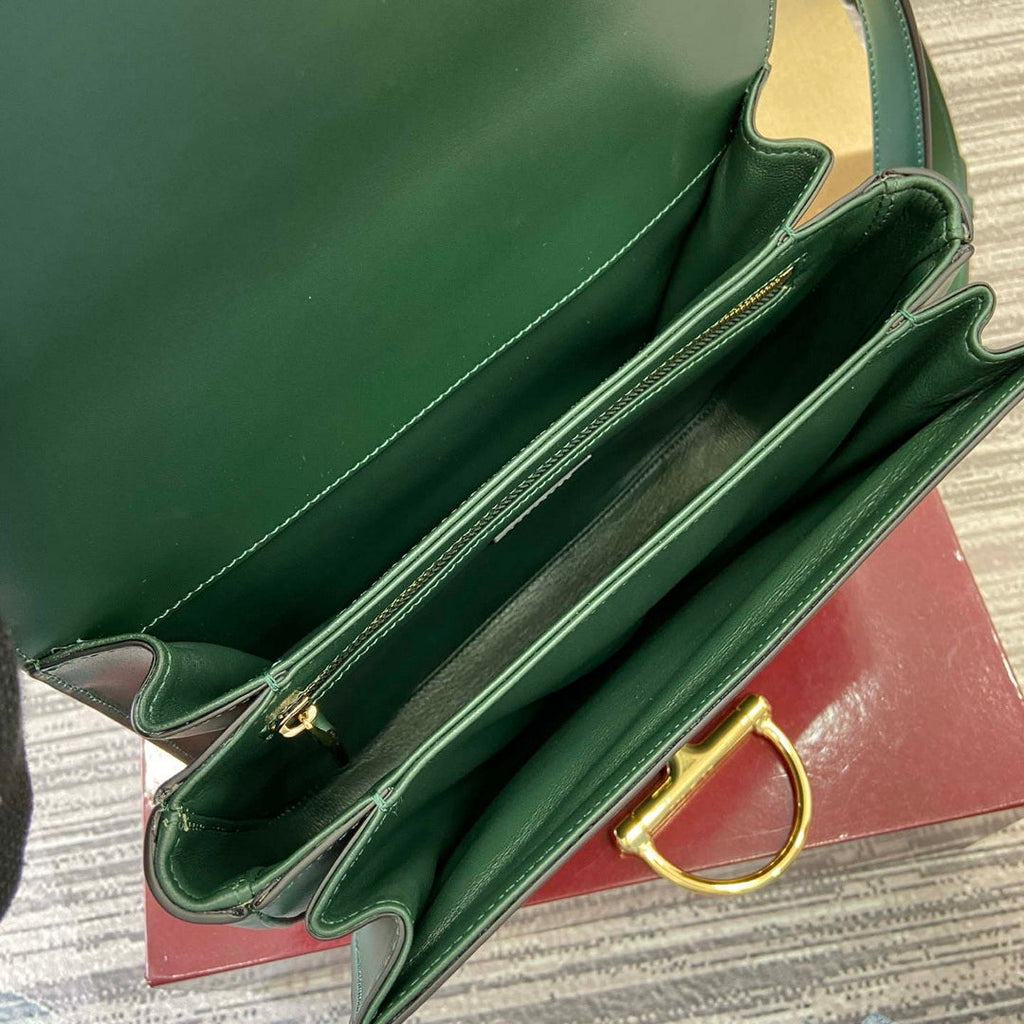 Gucci 846705 Gucci Siena Small Shoulder Bag Green