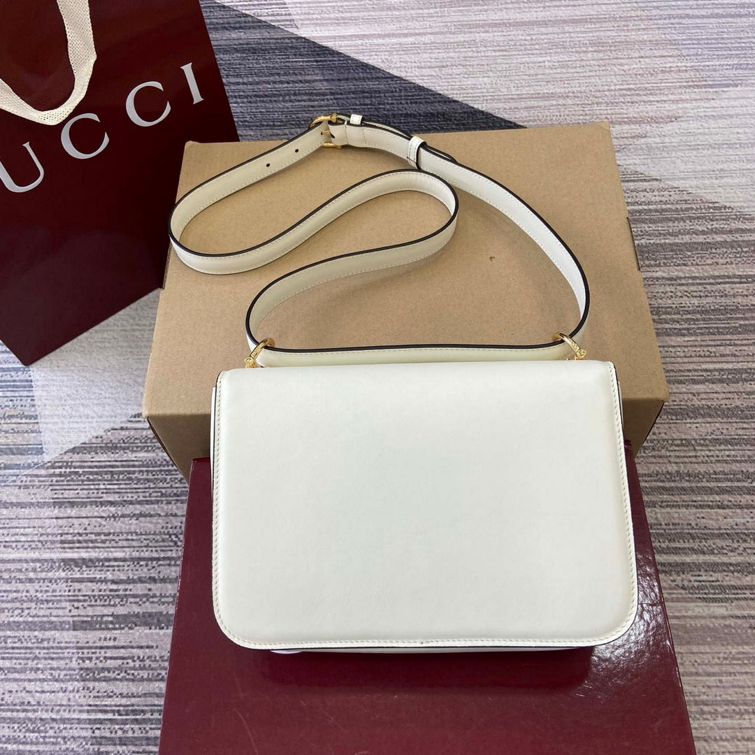 Gucci 846705 Gucci Siena Small Shoulder Bag Ivory