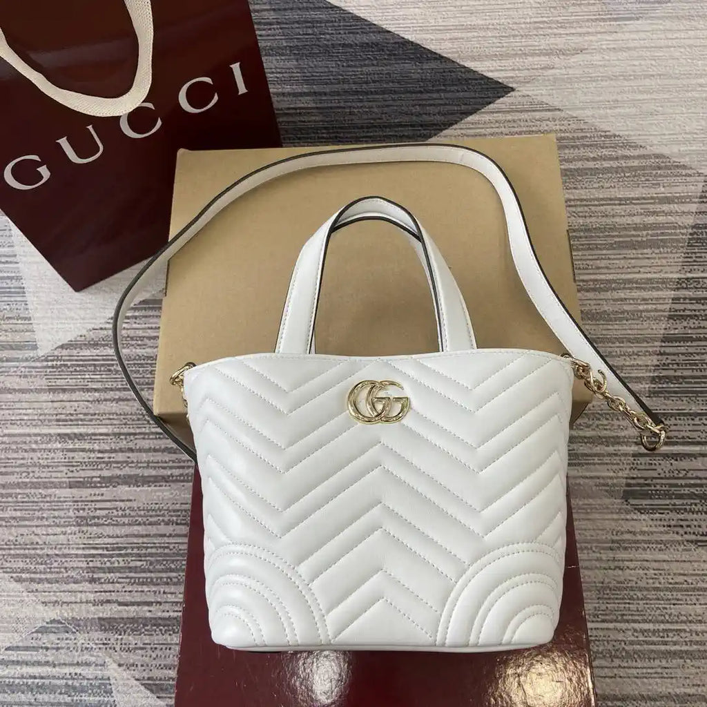 Gucci 847386 Gucci Betty mini tote bag White