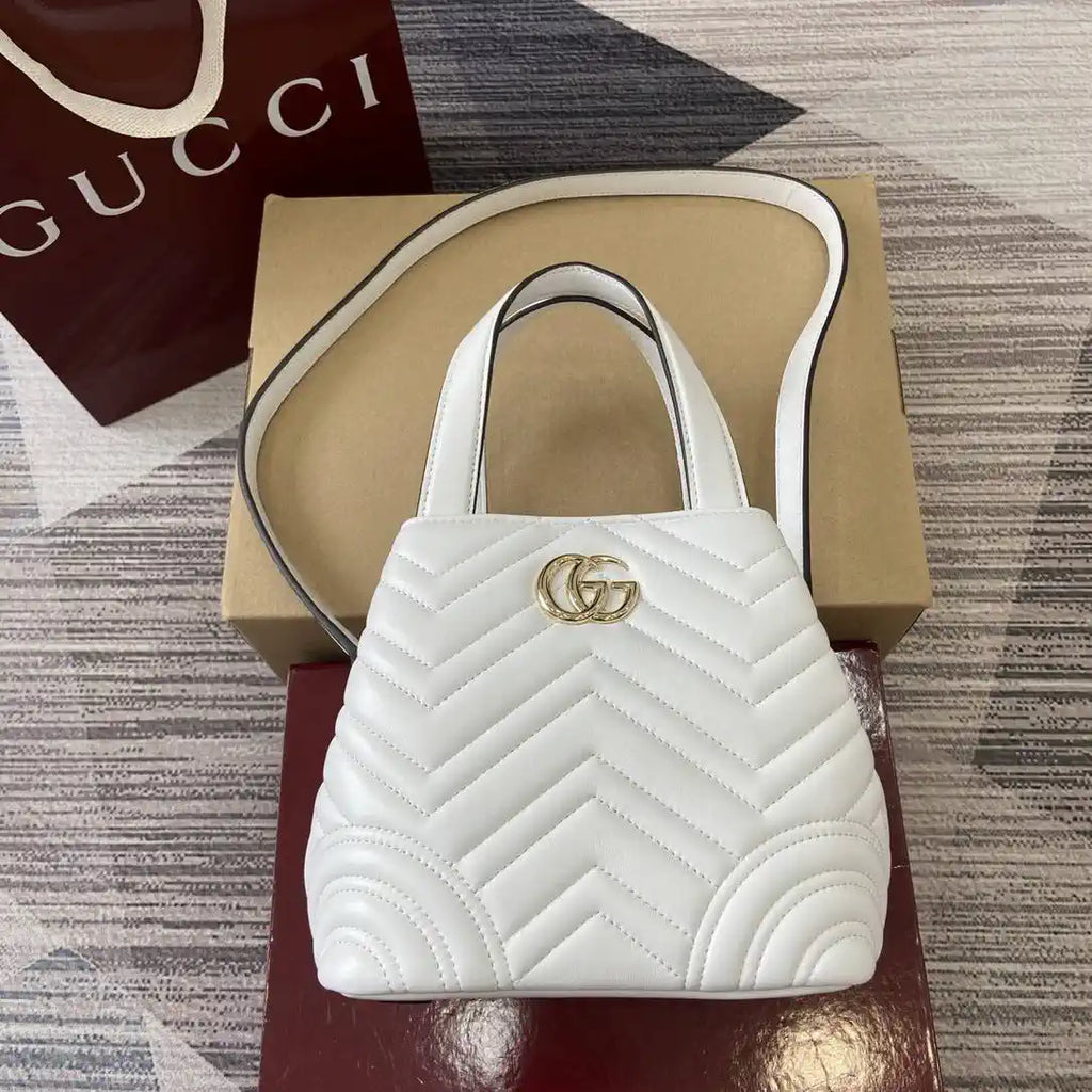 Gucci 847386 Gucci Betty mini tote bag White