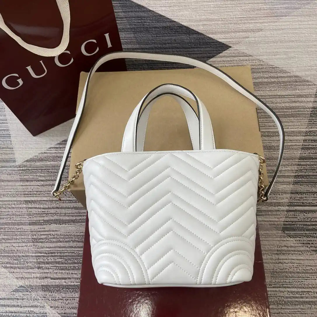 Gucci 847386 Gucci Betty mini tote bag White