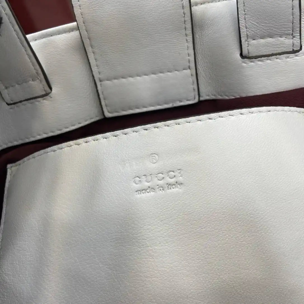 Gucci 847386 Gucci Betty mini tote bag White