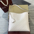 Gucci 847452 GG Emblem medium shoulder bag Light Beige GG leather