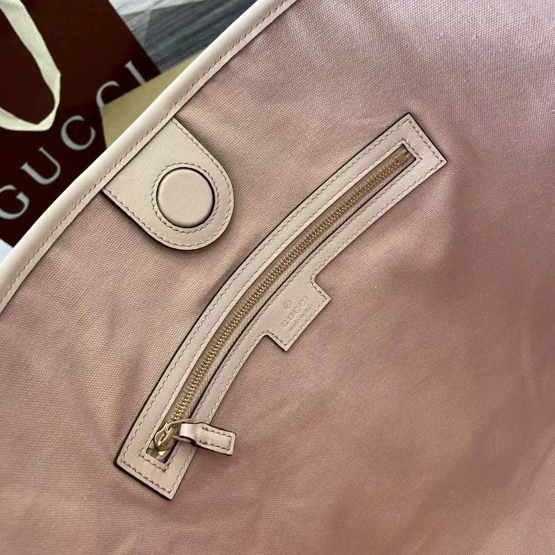 Gucci 847452 GG Emblem medium shoulder bag Light Beige GG leather