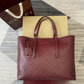 Gucci 847455 GG Emblem Large tote bag Red