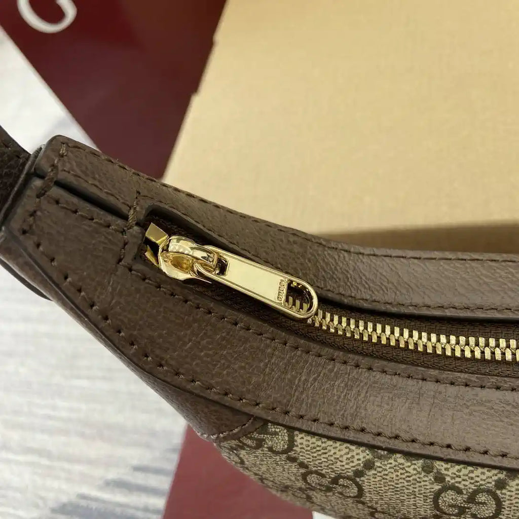 Gucci 838479 Ophidia small shoulder bag Beige and dark brown